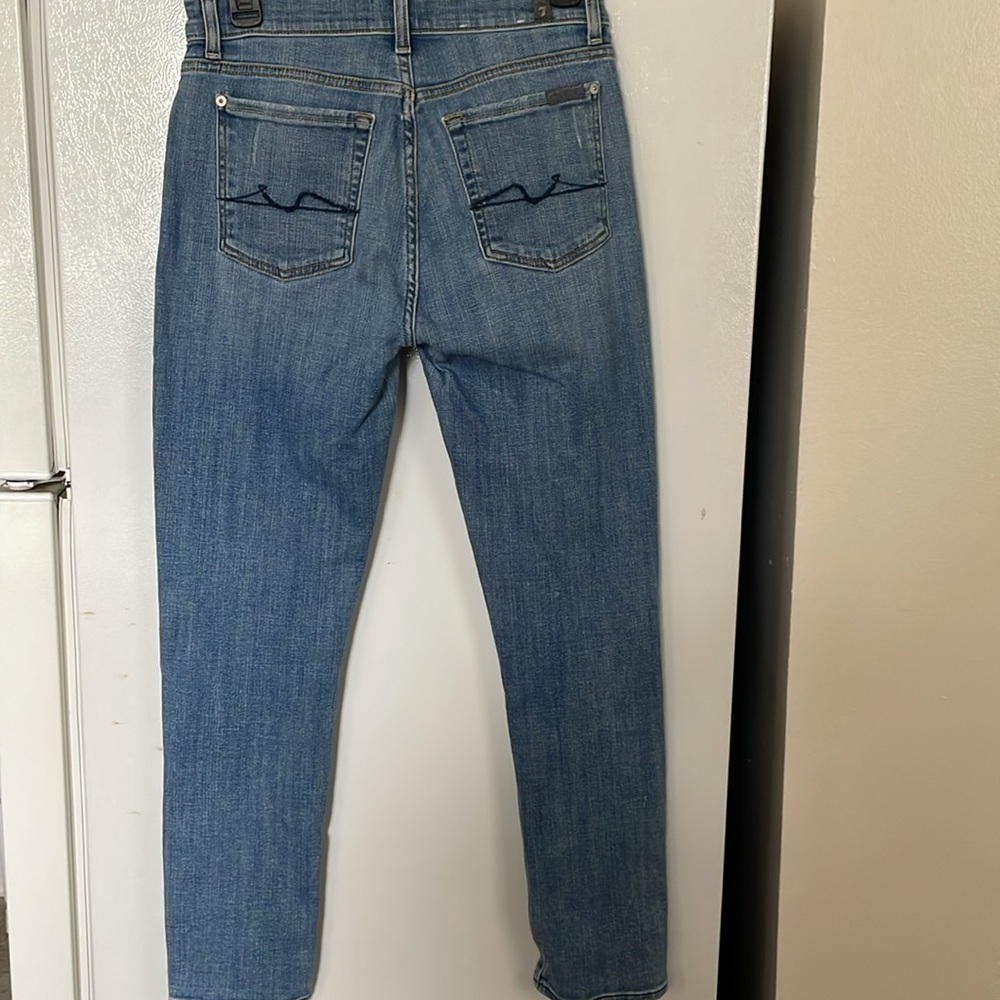 7‎ For All Mankind Josefina Size 25 94% Cotton - Picture 9 of 9